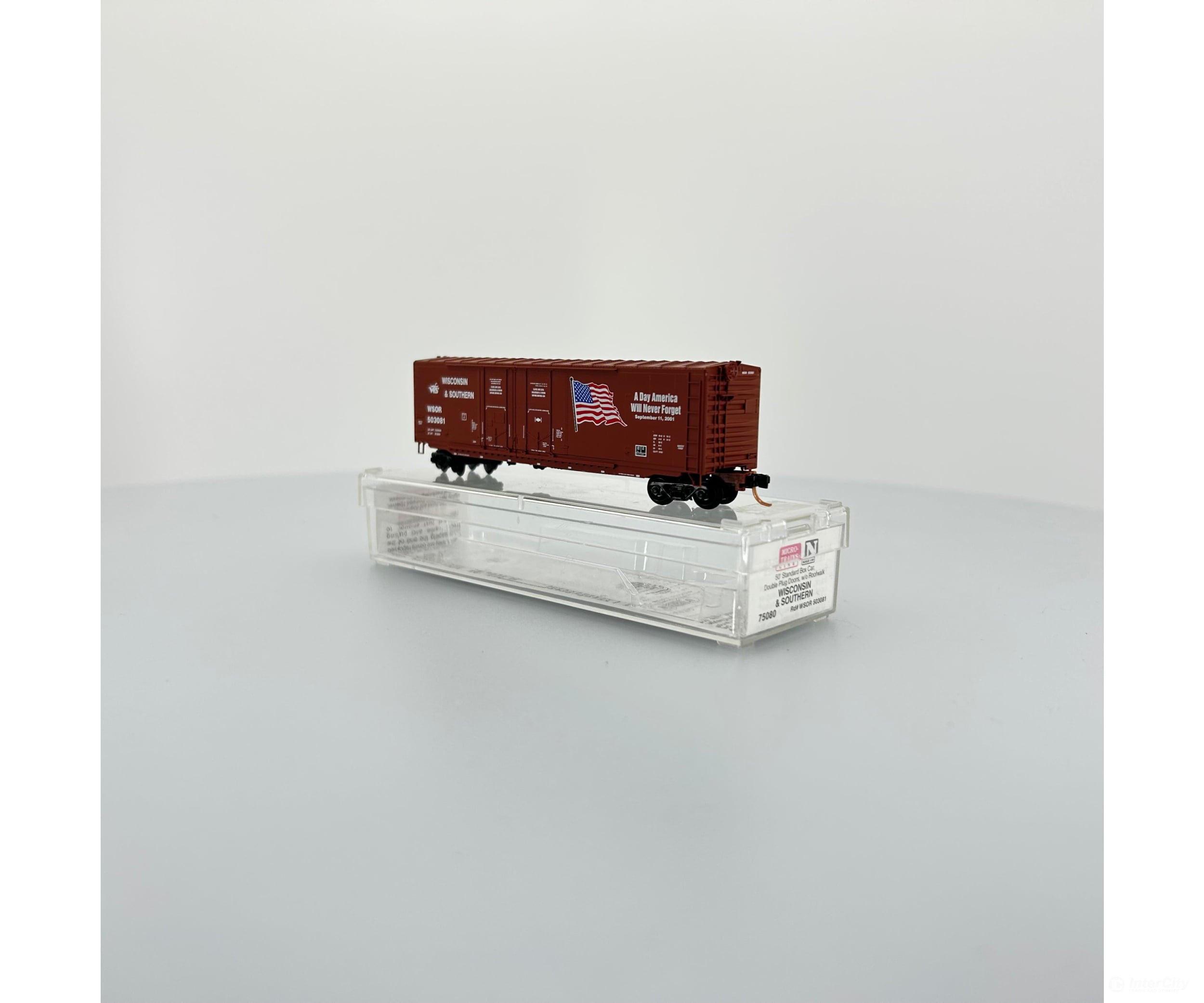 Micro Trains 75080 50 Double Plug Door Boxcar N Wisconsin And Southern Wsor 503081 Freight Cars