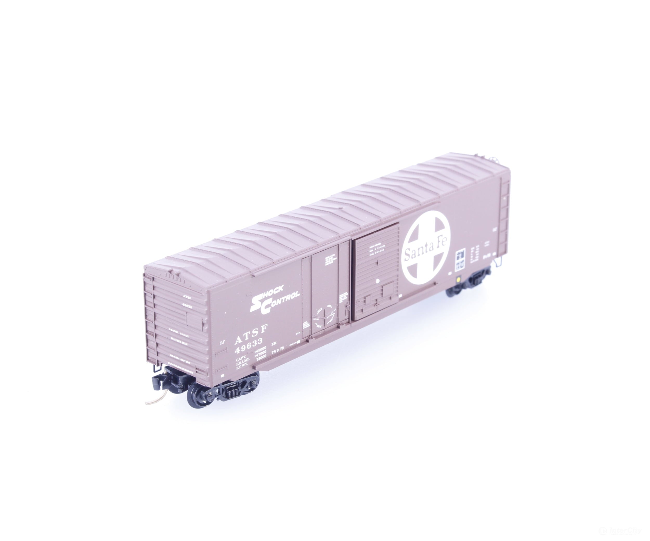 Micro Trains 76030 N 50’ Combination Door Box Car Atchison Topeka and Santa Fe (ATSF) 49633 - Freight Cars