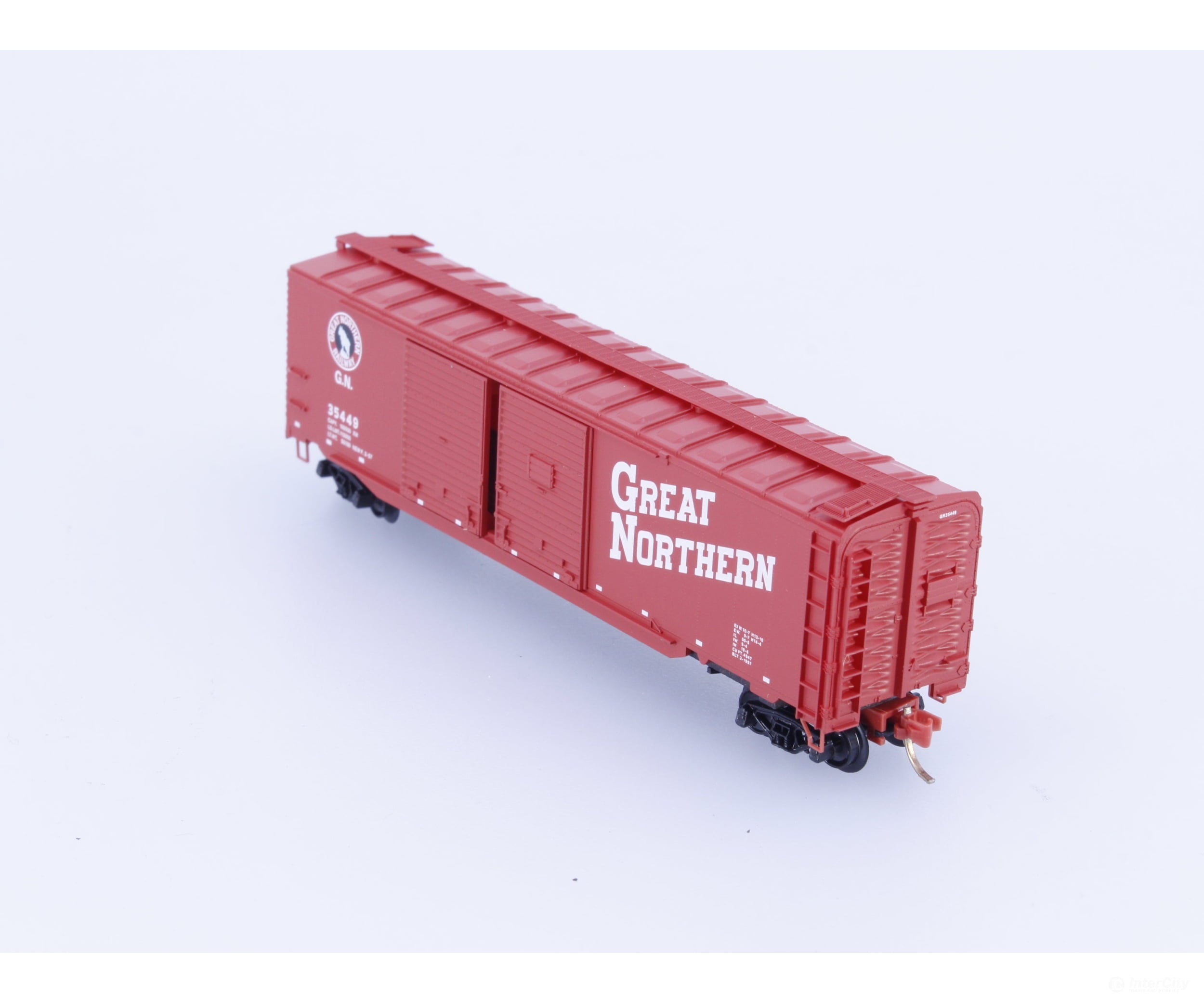 Micro Trains 78020 N 50’ Double Boor Automobile Boxcar Great Northern (GN) 35449 Freight Cars