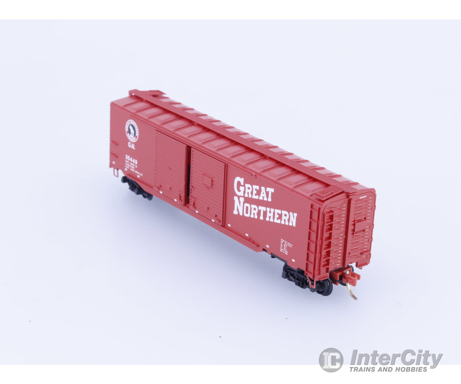 Micro Trains 78020 N 50’ Double Boor Automobile Boxcar Great Northern (GN) 35449 Freight Cars