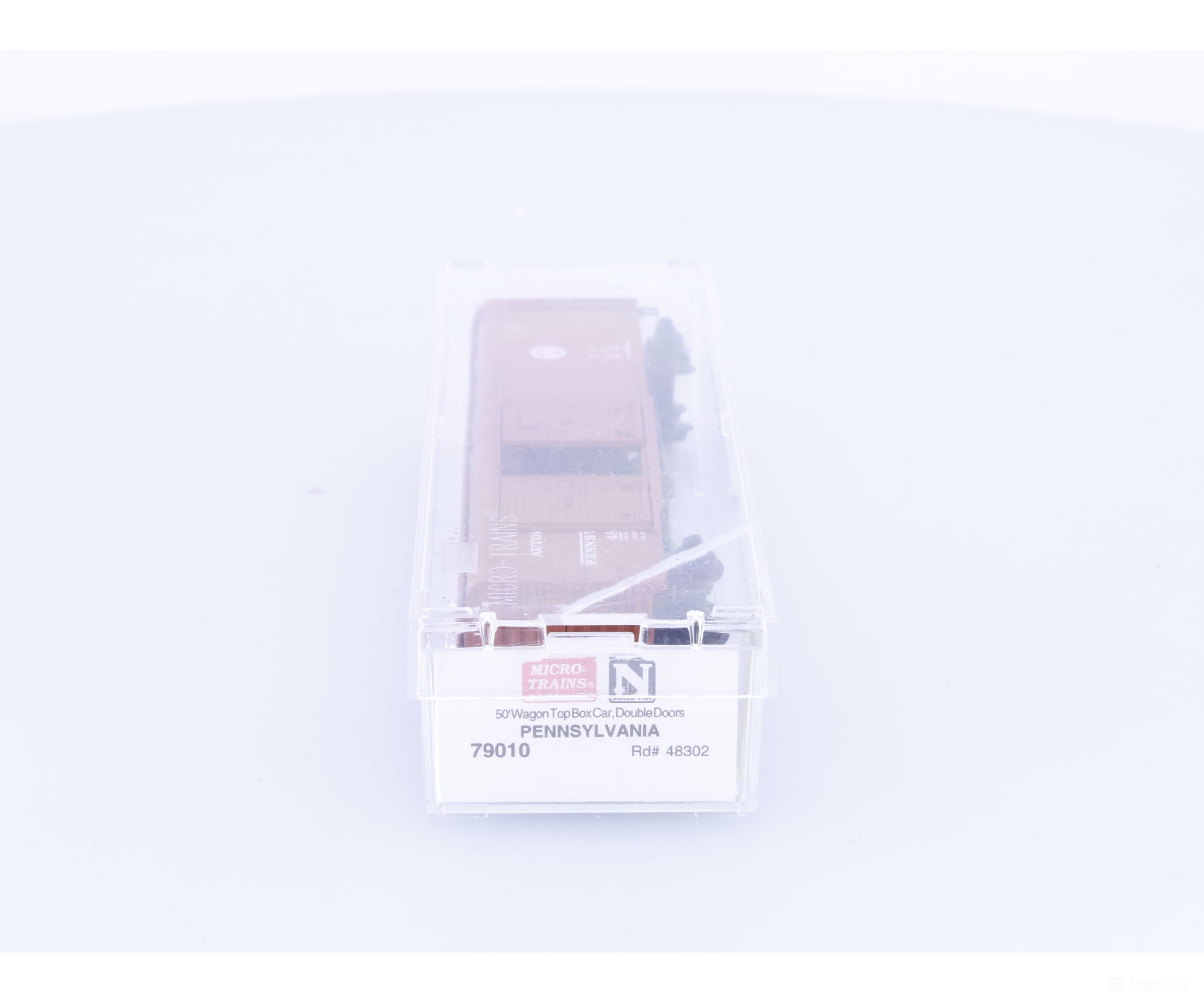 Micro Trains 79010 N 50’ Double Sliding Door Wagon Top Roof Boxcar Pennsylvania Railroad (PRR) 48302 - Freight Cars