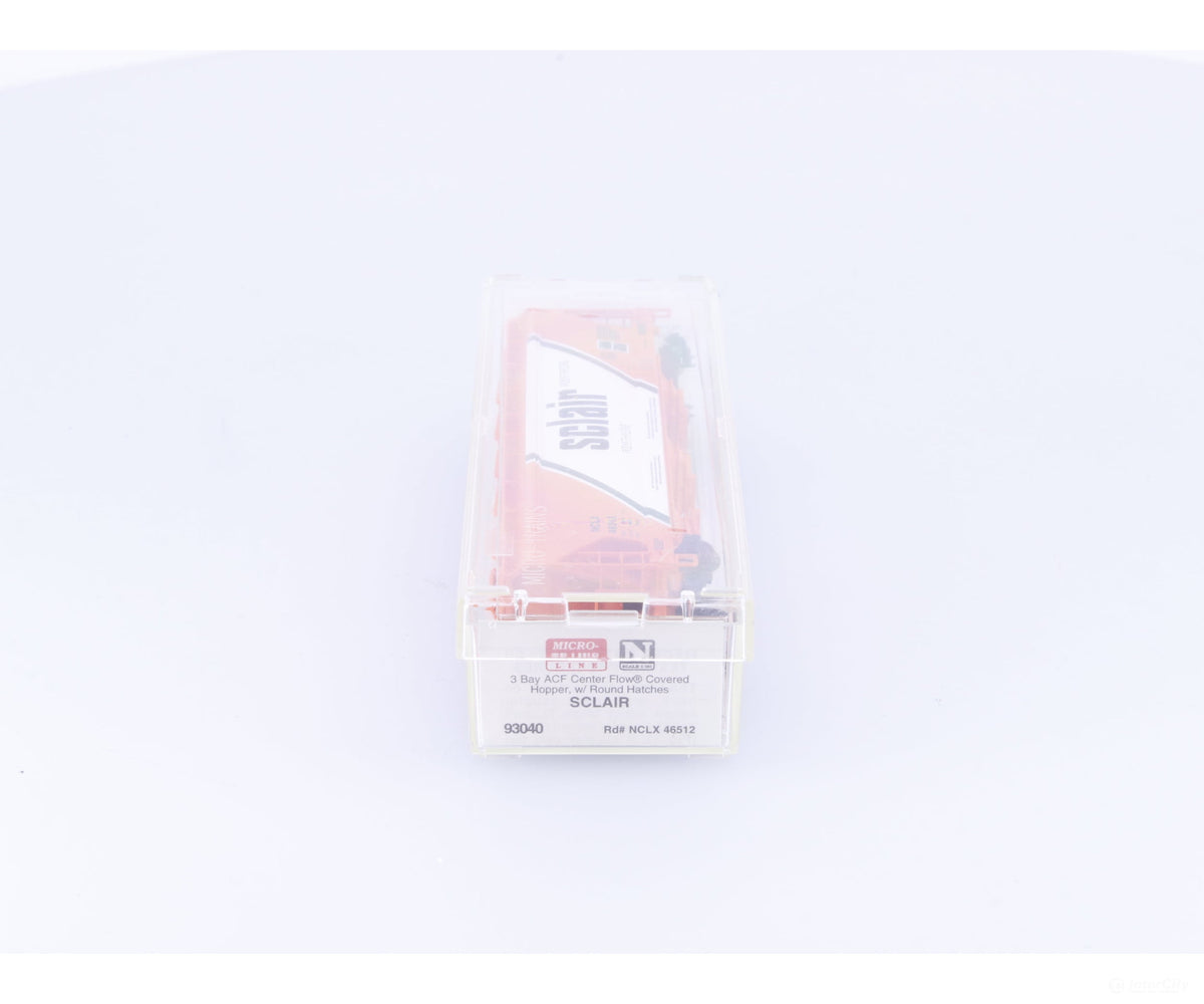 Micro Trains 93040 N 3 Bay Centerflow Hopper Car Sclair (NCLX) 46512 - Freight Cars
