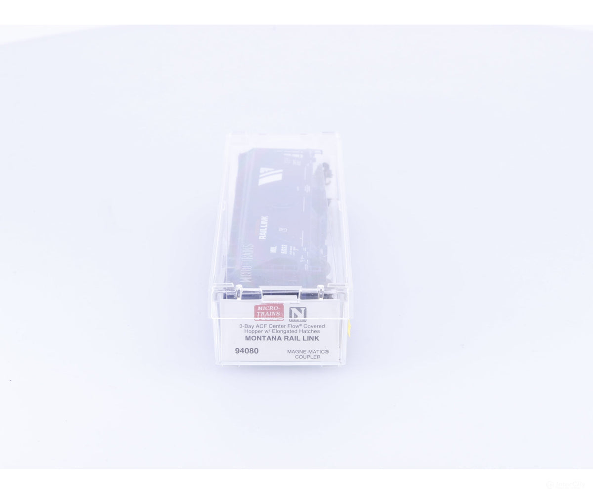 Micro Trains 94080 N 3 Bay ACF Covered Hopper #2 Montana Rail Link (MRL) 51033 - Freight Cars