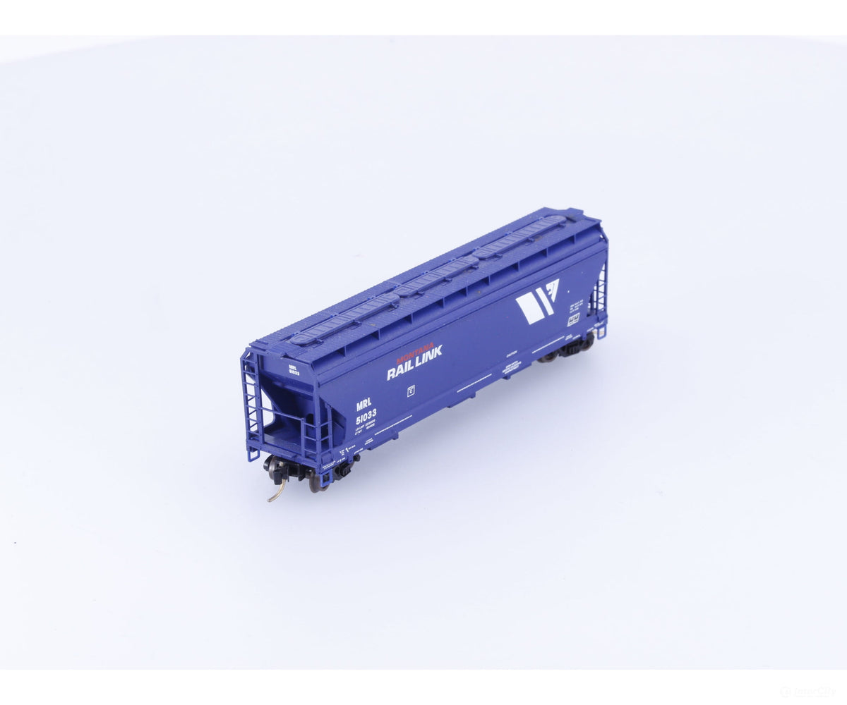 Micro Trains 94080 N 3 Bay ACF Covered Hopper #2 Montana Rail Link (MRL) 51033 - Freight Cars