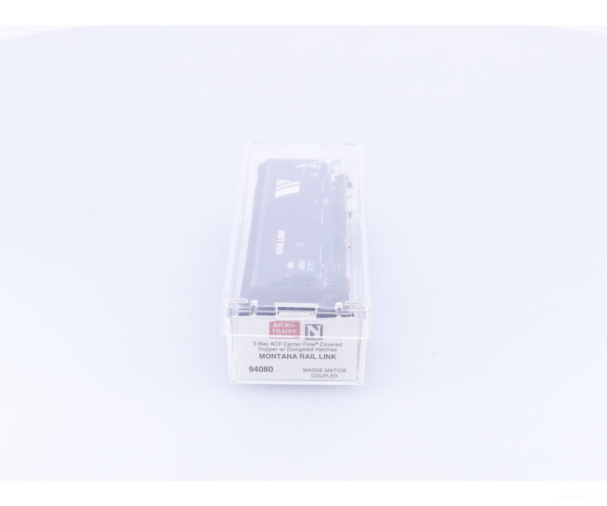 Micro Trains 94080 N 3 Bay ACF Covered Hopper Montana Rail Link (MRL) 51033 - Freight Cars