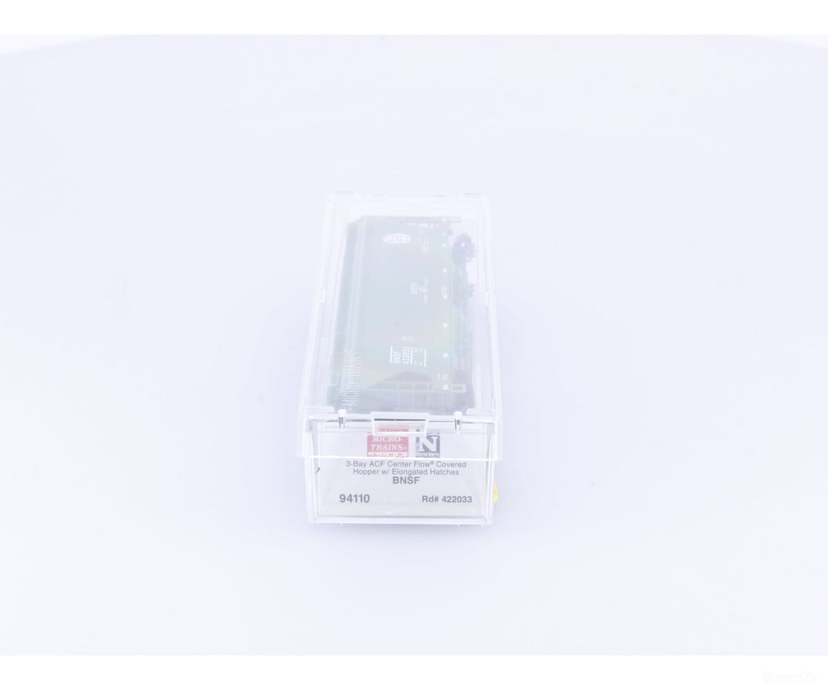Micro Trains 94110 N 3 Bay ACF Covered Hopper #2 Burlington Northern Santa Fe (BNSF) 422033 - Freight Cars