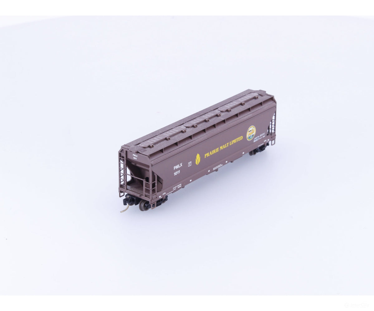 Micro Trains 94130 N 3 Bay ACF Covered Hopper Prairie Malt Limited (PMLX) 1011 - Freight Cars