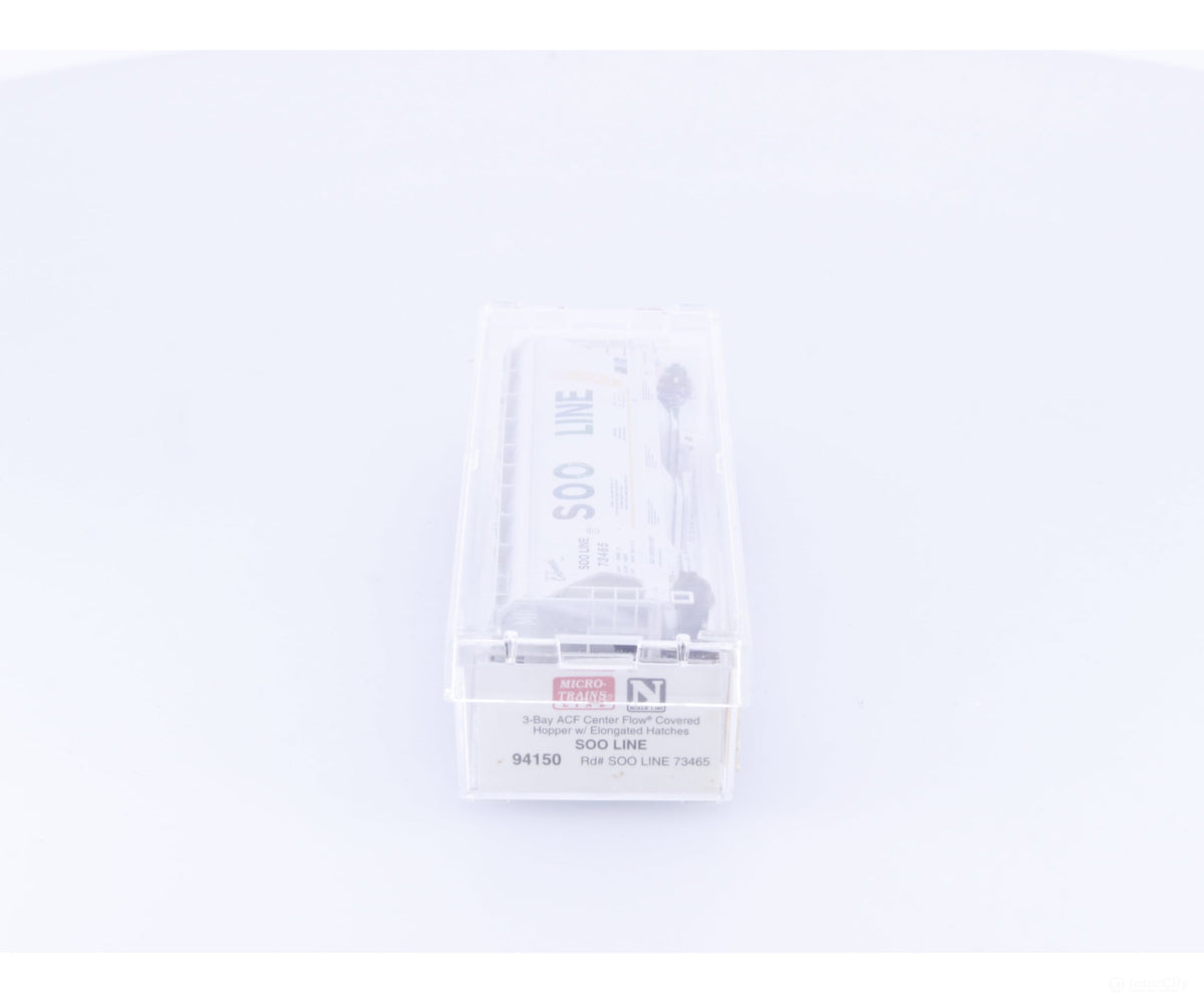 Micro Trains 94150 N 3 Bay ACF Covered Hopper Soo Line (SOO) 73465 - Freight Cars