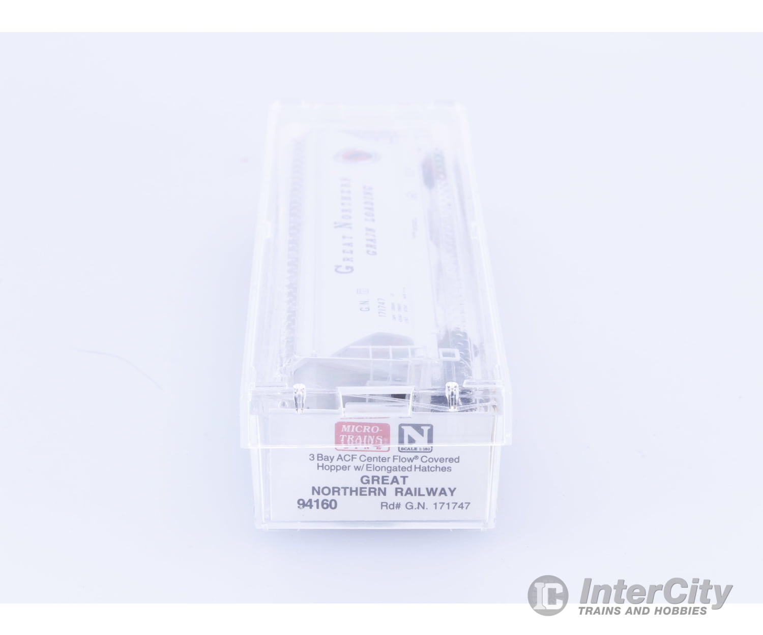 Micro Trains 94160 N 3-Bay ACF Centerflow Covered Hopper Great Northern (GN) 171747 Freight Cars