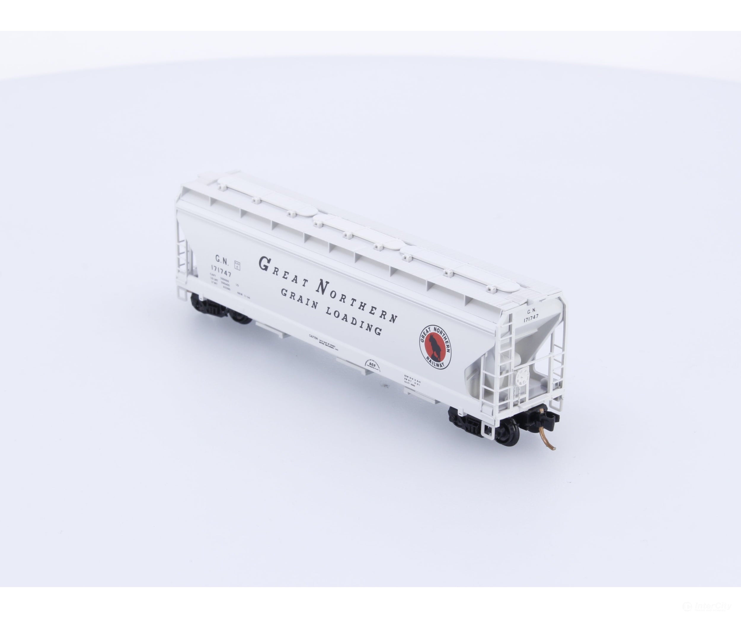 Micro Trains 94160 N Covered Hopper 3-Bay ACF 4650 Great Northern (GN) 171747 (#1) Freight Cars