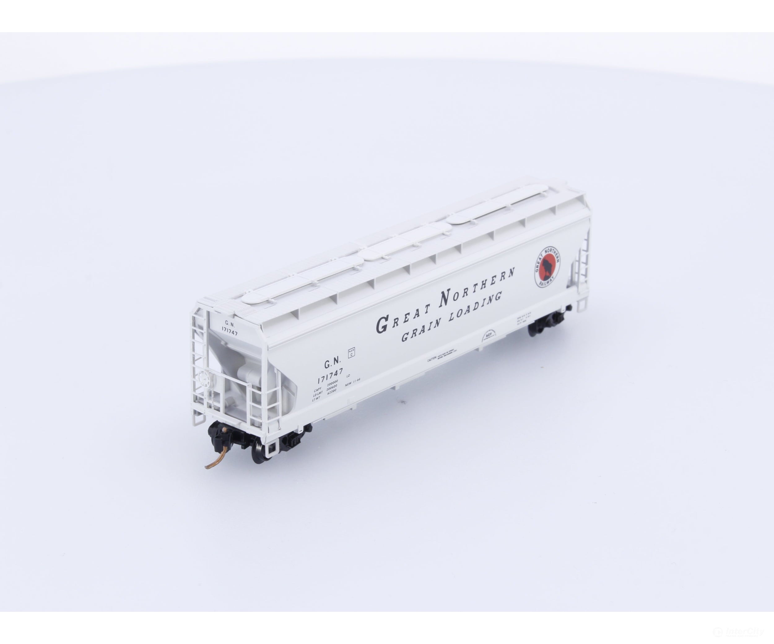 Micro Trains 94160 N Covered Hopper 3-Bay ACF 4650 Great Northern (GN) 171747 (#1) Freight Cars