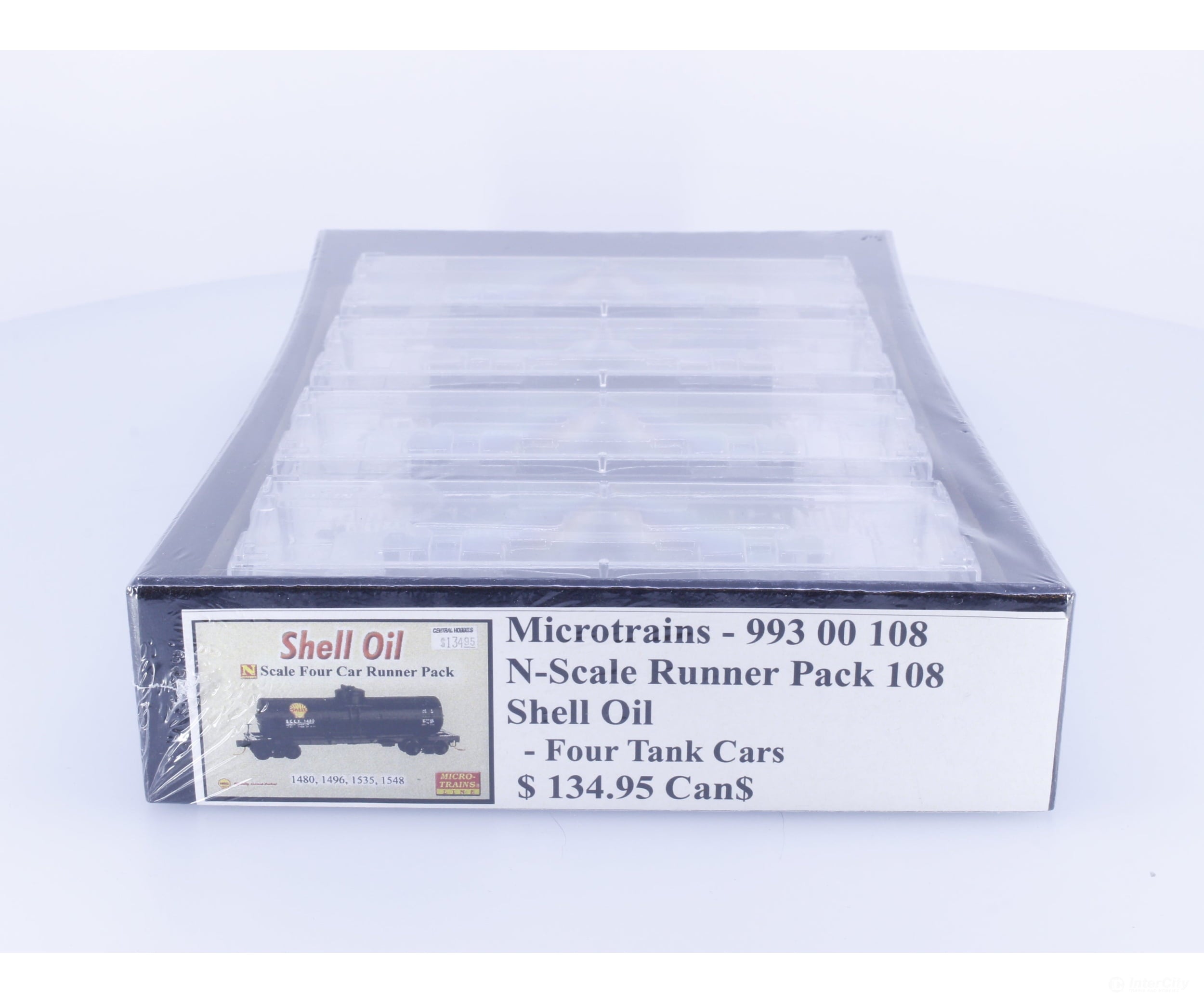 Micro Trains 99300108 N 4 Pack Shell Oil Tankers 1480/1496/1535/1548 Freight Cars