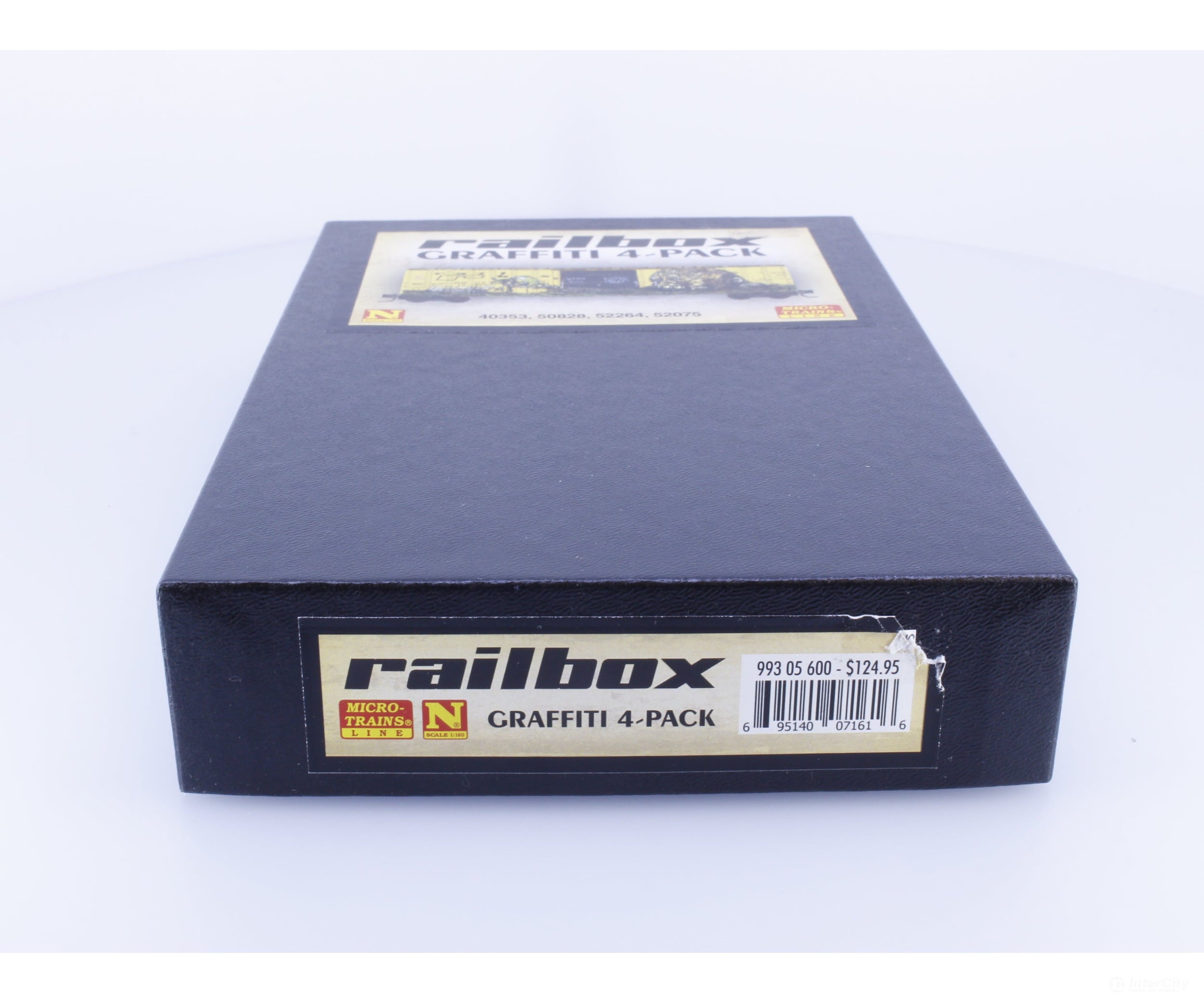 Micro Trains 99305600 N Railbox Graffiti Box Cars 4 Pack Railbox (RBOX) Freight Cars