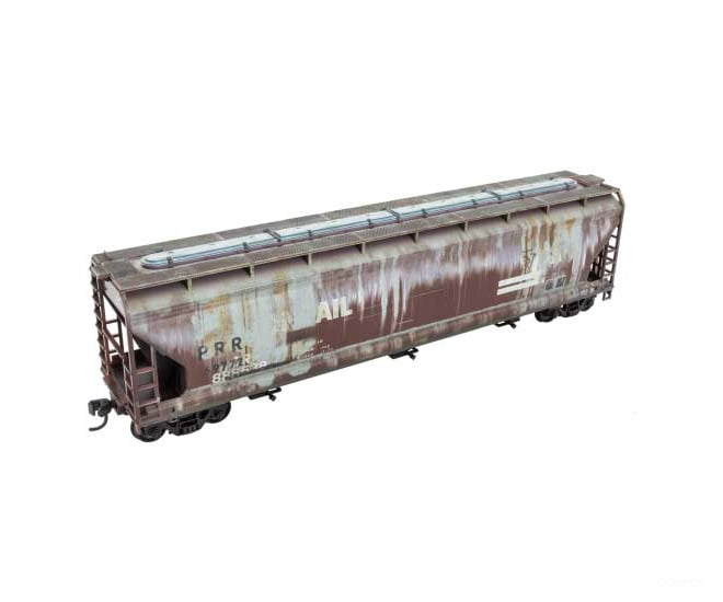 Micro Trains HO 200010007 ACF 47’ 3-Bay Center-Flow Covered Hopper - Kit - Grit N Grime - Conrail #888538 (Weathered