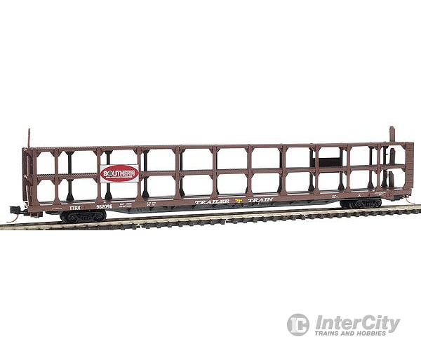 Micro Trains N 112010 89 Tri-Level Open Auto Rack -- Southern #962096 (Brown White Lettering; Ttx