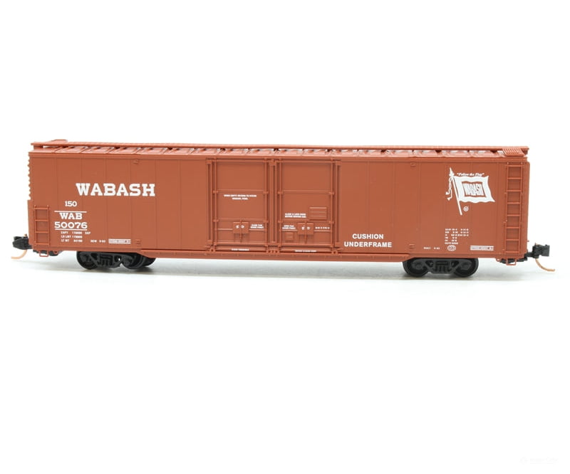 Micro Trains N 12200010 Greenville 60 Double-Door Boxcar W/41 3 Wheelbase - Ready To Run -- Wabash