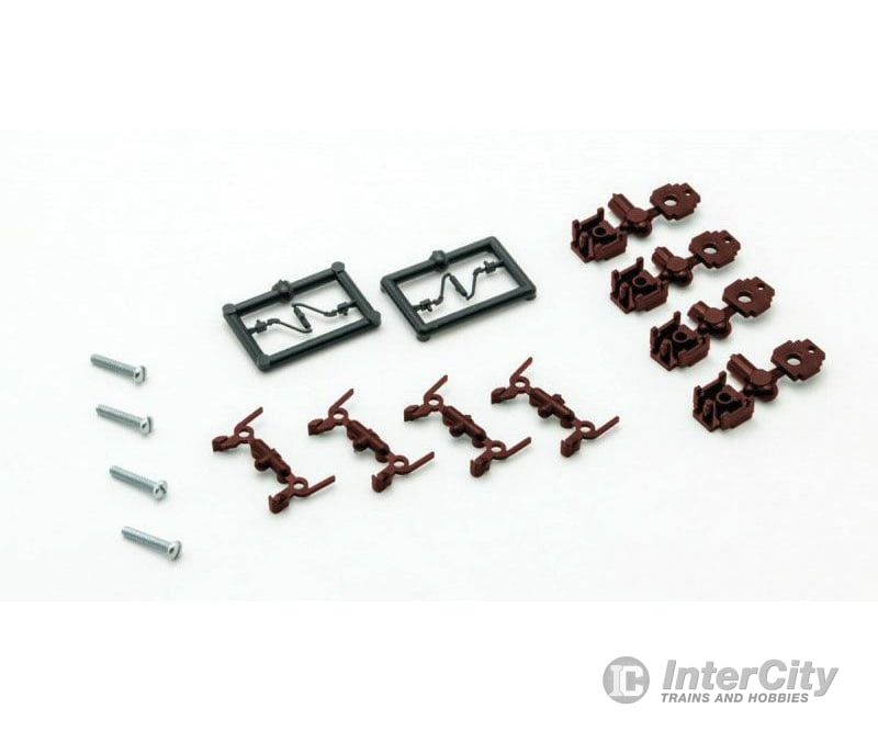 Micro Trains N 122300 True-Scale Coupler -- Short Shank (Brown) Pkg(4) Couplers & Trucks