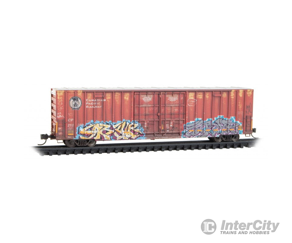 Micro Trains N 12344073 60 Rib-Side Double-Plug-Door High-Cube Boxcar - Canadian Pacific # 218288