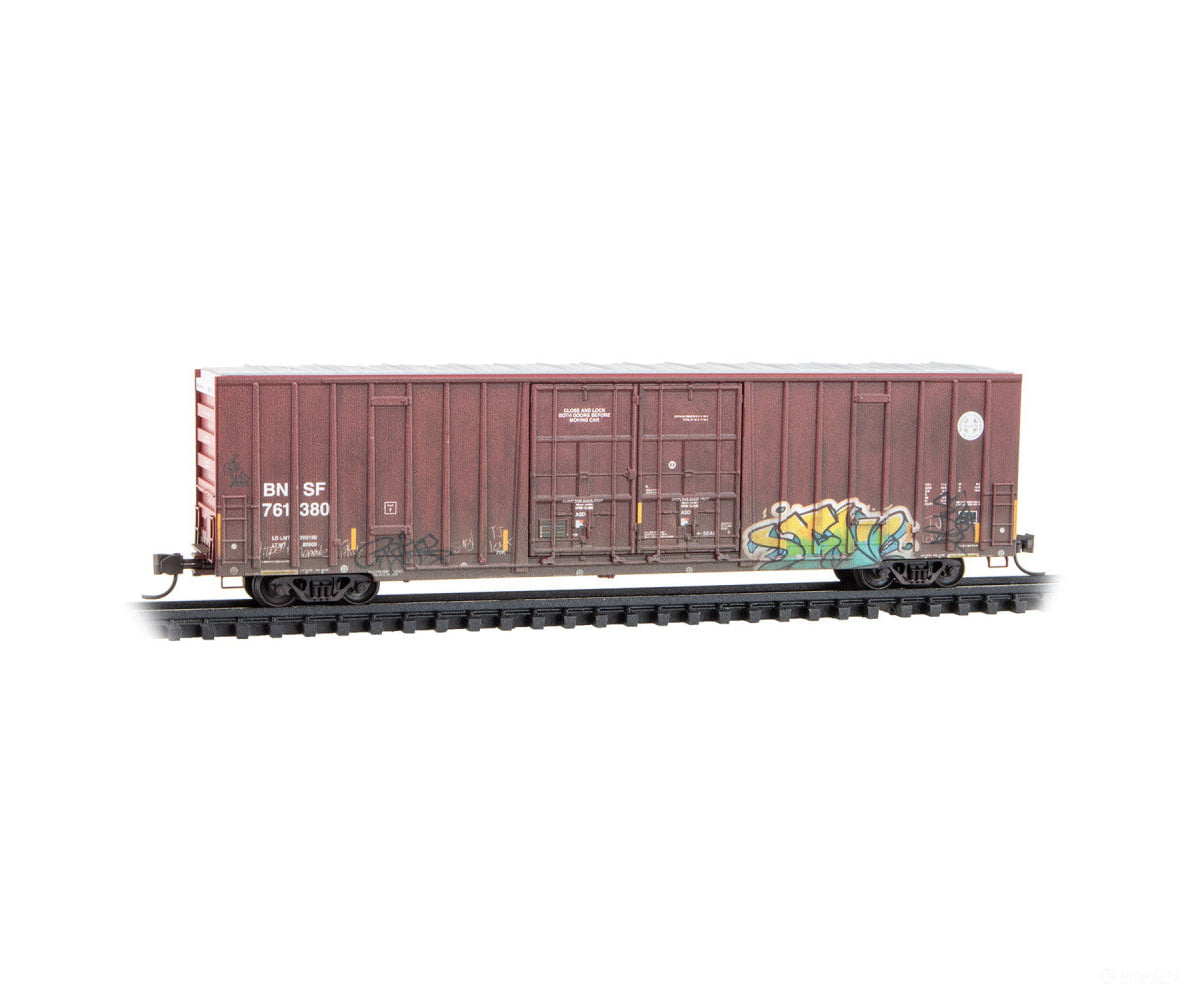 Micro Trains N 12344170 Weathered Burlington Northern Santa Fe Rd# 761380 Freight Cars
