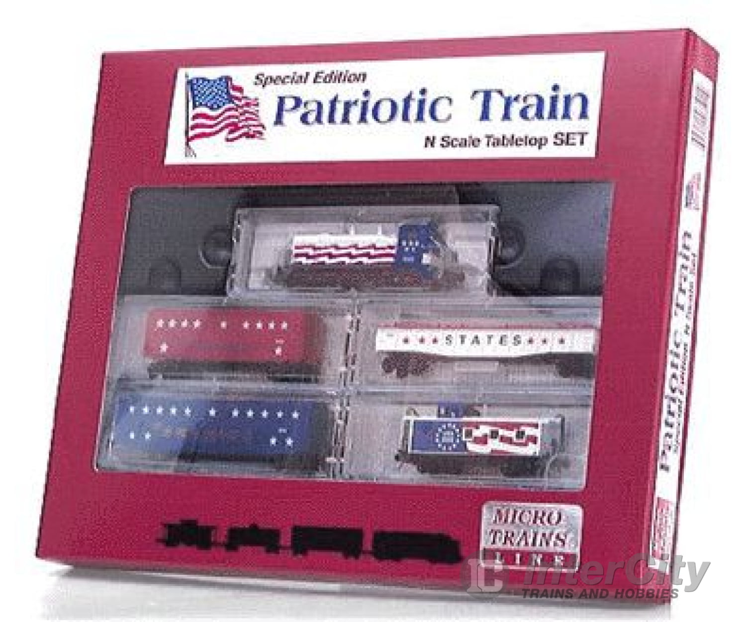 Micro Trains N 1512 Trainset Diesel Freight Patriotic W/Life-Like Sw9 Switcher -- United States Of