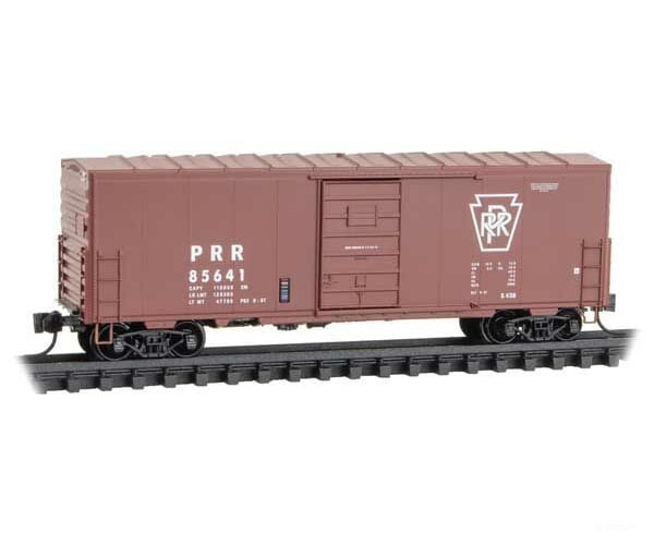 Micro Trains N 2400181 40 Single-Door Boxcar No Roofwalk - Ready To Run -- Pennsylvania Railroad