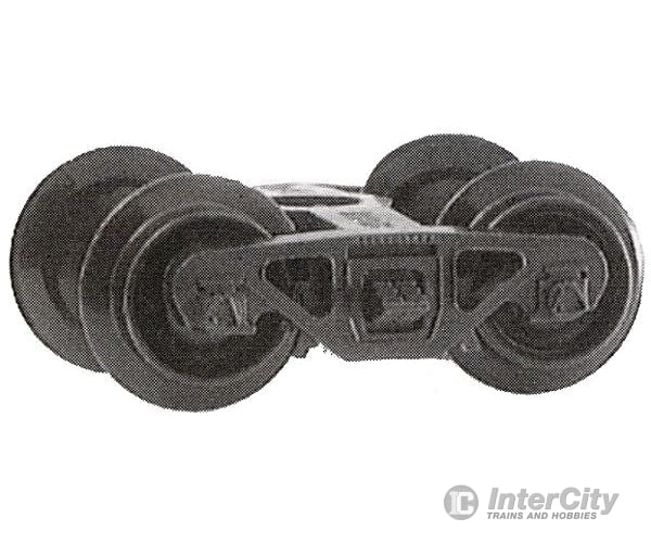 Micro Trains N 302140 Caboose Trucks - 1 Pair -- Bettendorf Swing-Motion Type Couplers &