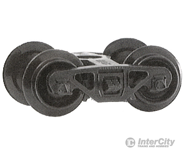 Micro Trains N 302140 Caboose Trucks - 1 Pair -- Bettendorf Swing-Motion Type Couplers &