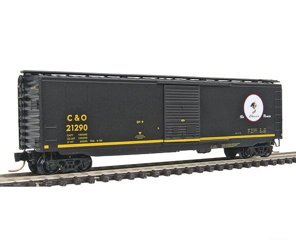 Micro Trains N 3100071 Cameo Series: 50 Pullman-Standard Boxcar -- Chesapeake & Ohio #1 (Same Scheme