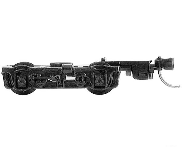Micro Trains N 342051 Four-Wheel Passenger Car Trucks -- Standard W/Adjustable Couplers (Silver) 1
