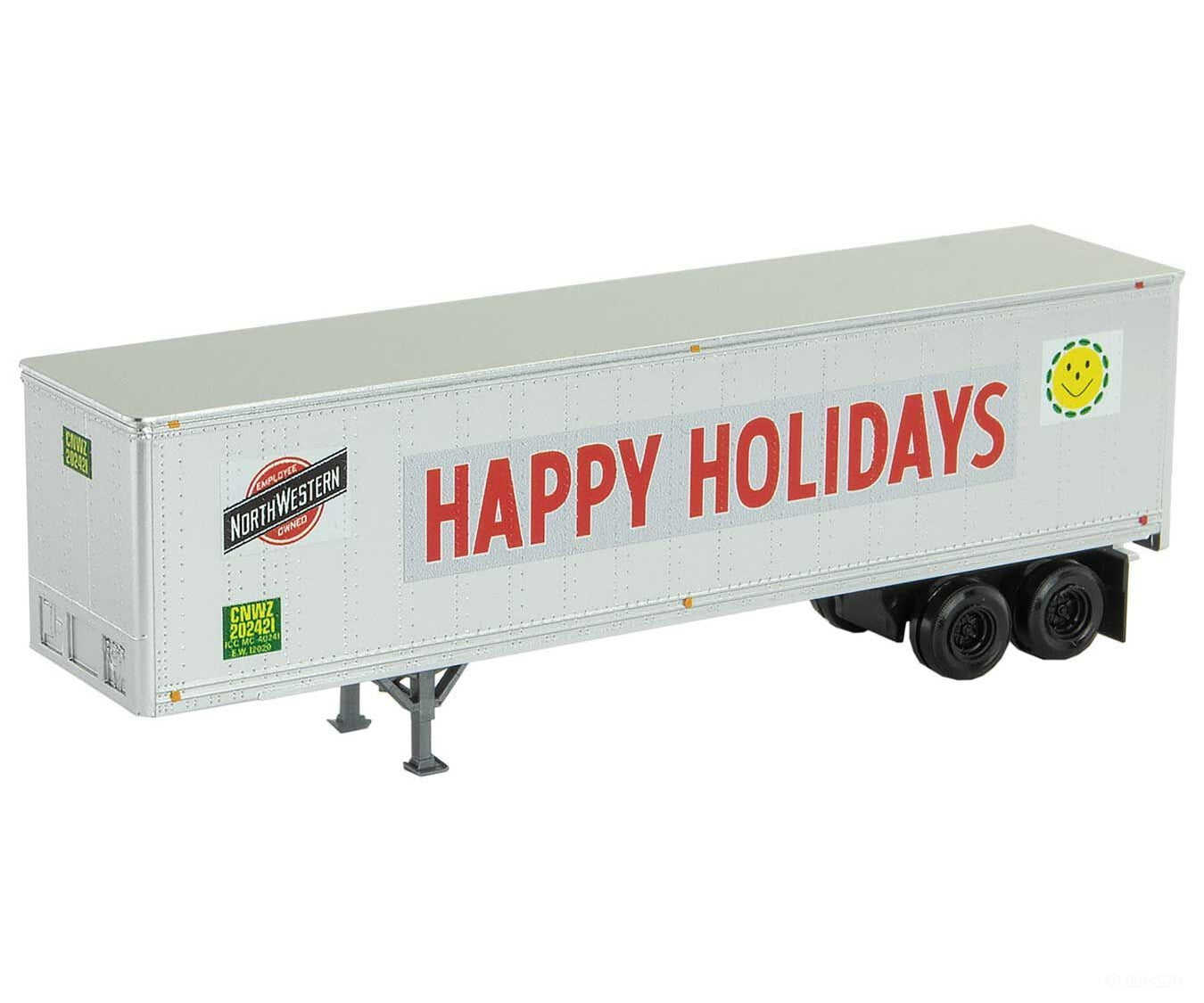 Micro Trains N 45000170 40 Semi Trailer - Assembled -- Chicago & North Western #202421 (White Red