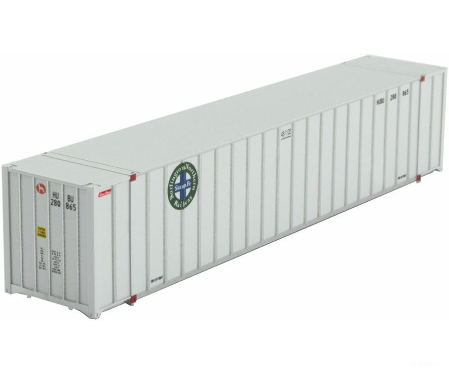Micro Trains N 46800141 48 Rib-Side Container - Assembled -- Burlington Northern Santa Fe Hubu