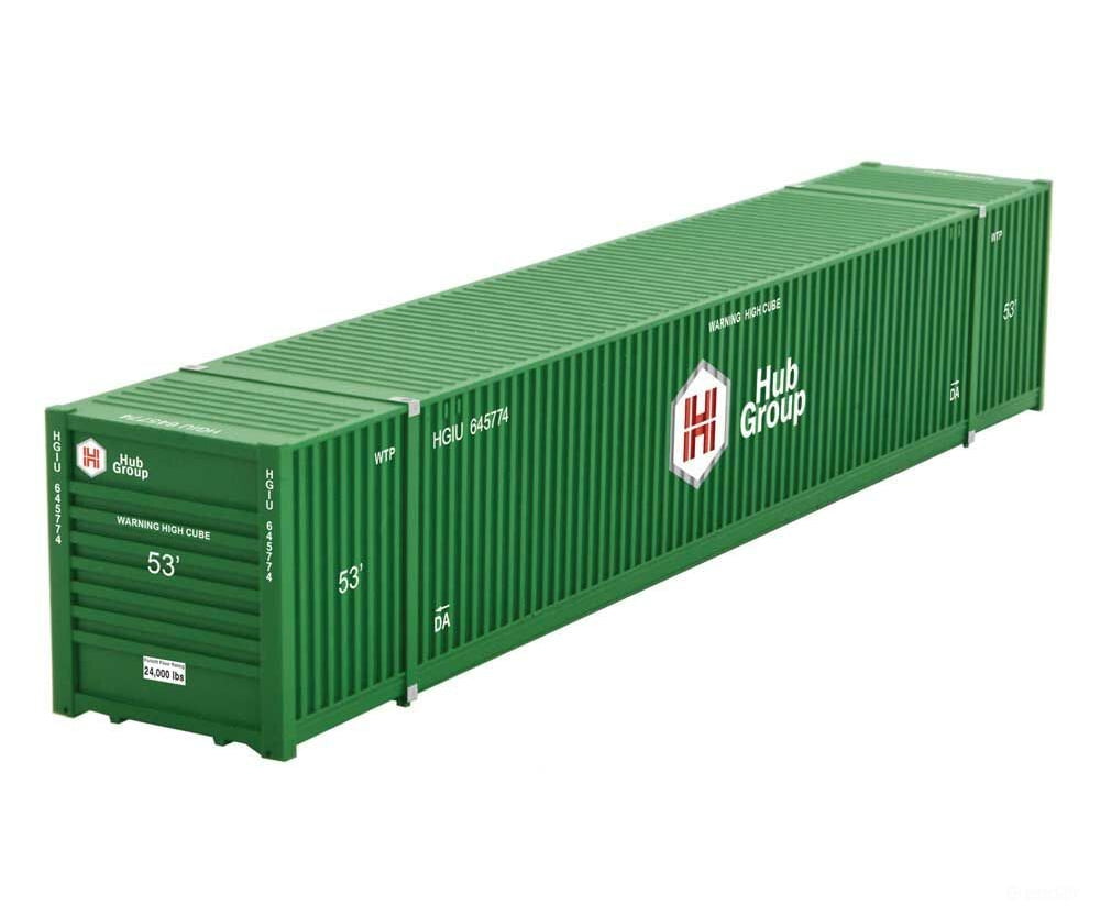 Micro Trains N 46900531 Jindo 53 Corrugated-Side Container - Horizontal Front Ribs Assembled -- Hub