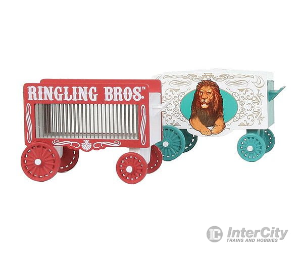 Micro Trains N 47000049 Vintage Circus Wagon 2-Pack - Assembled -- Ringling Bros. And Barnum &