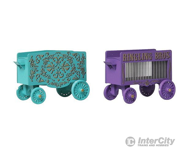 Micro Trains N 47000069 Circus Wagon 2-Piece Set - Assembled -- Ringling Bros. And Barnum & Bailey 1