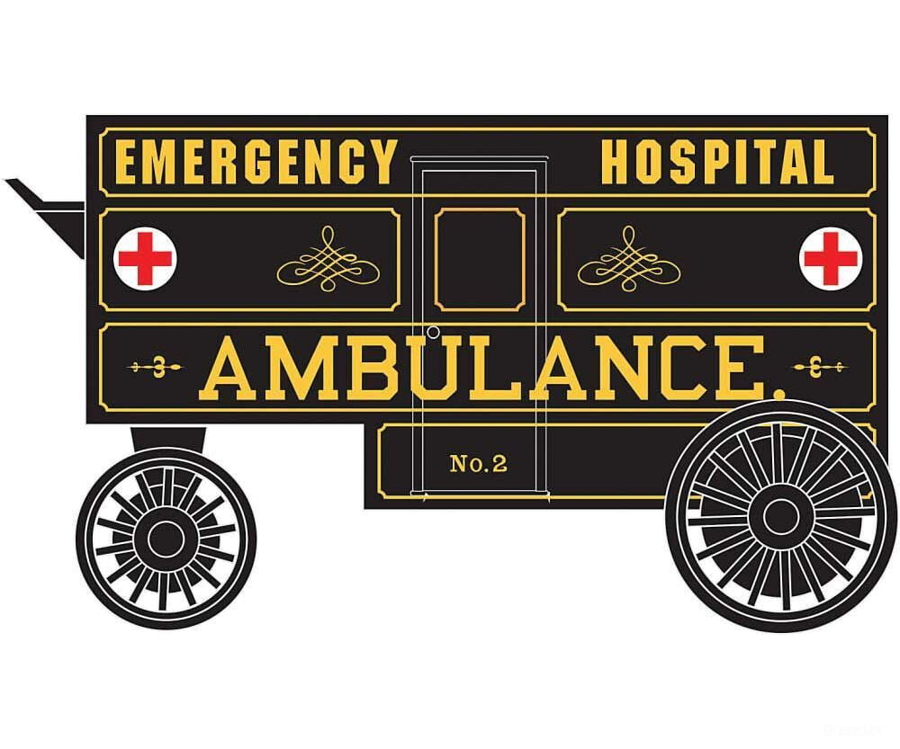 Micro Trains N 47000299 Horse-Drawn Ambulance Wagon 2-Pack - Assembled -- 1 Each: White Black Cars &