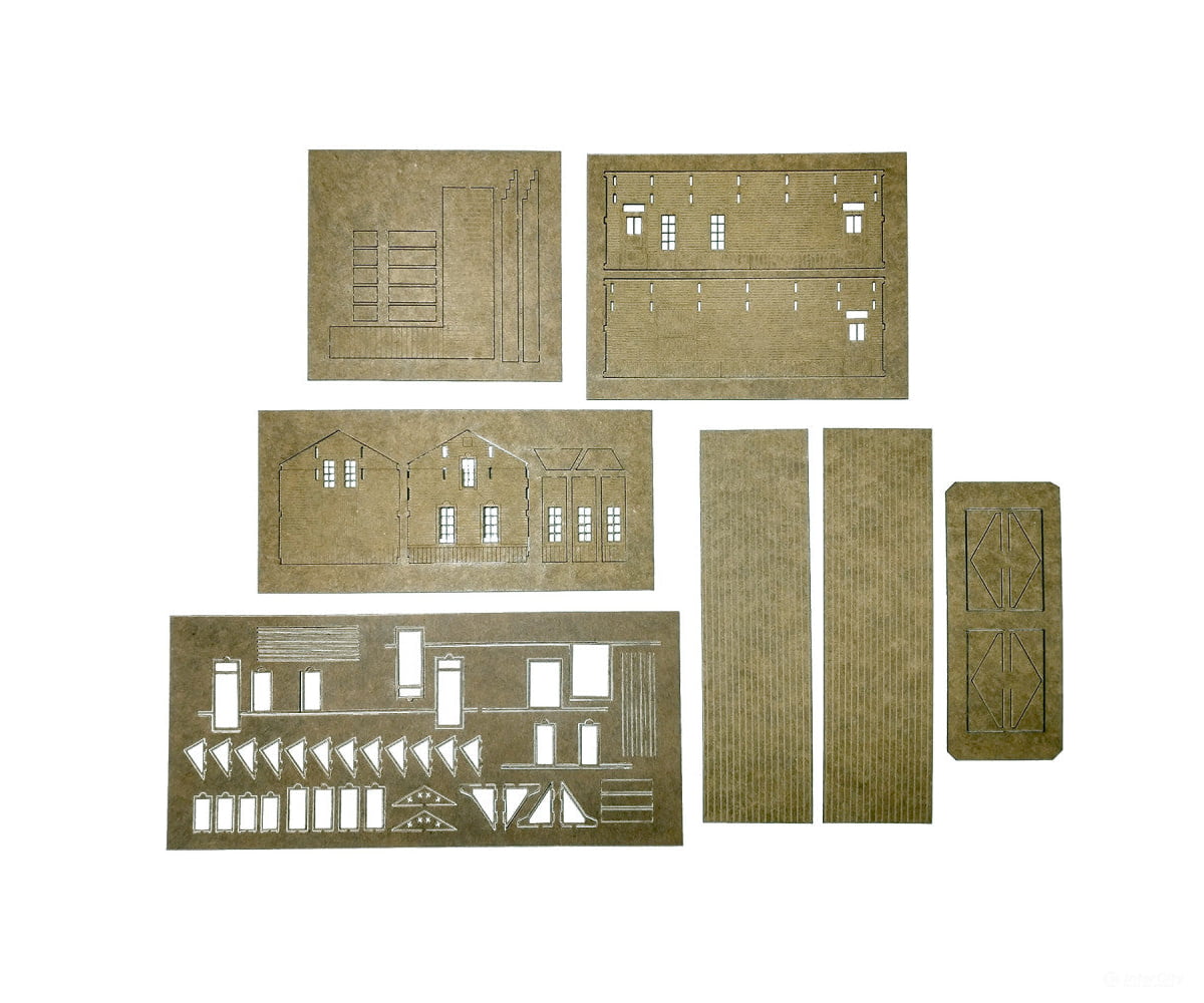 Micro Trains N 49945034 Mt&L Talent Train Station - Laser-Cut Multi-Media Kit Structures