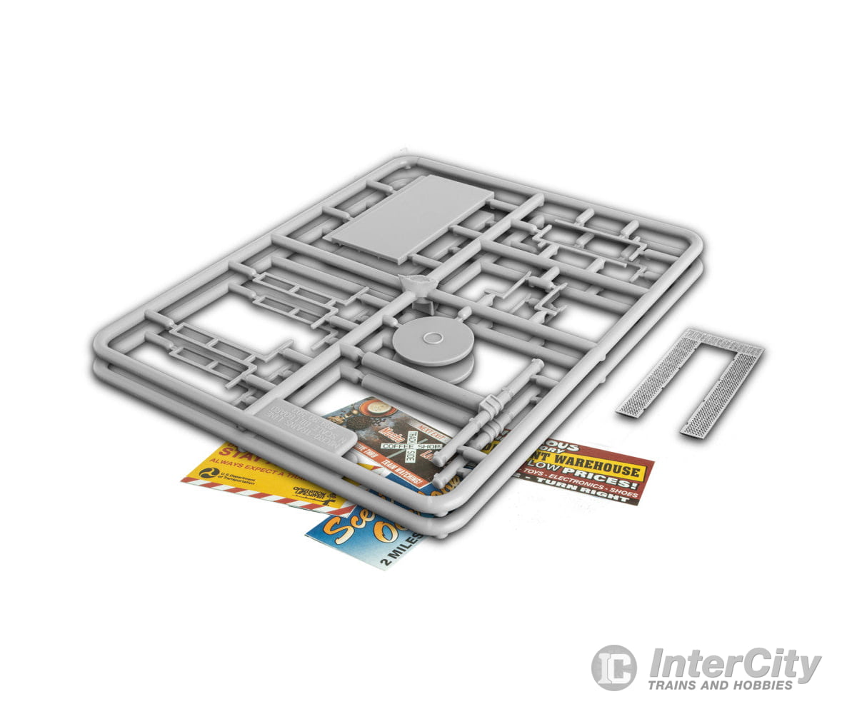 Micro Trains N 49990504 Modern Billboard - Kit - Kit #2 Sign Size Scale 24 x 14 Overall Height Scale 32’ Scenery Details