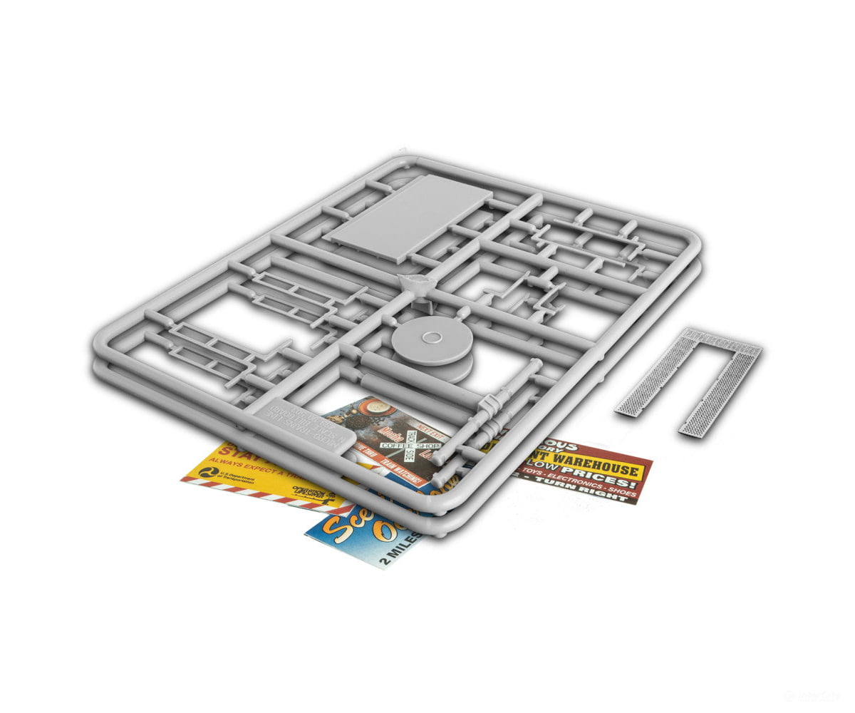 Micro Trains N 49990504 Modern Billboard - Kit - Kit #2 Sign Size Scale 24 x 14 Overall Height Scale 32’ Scenery Details