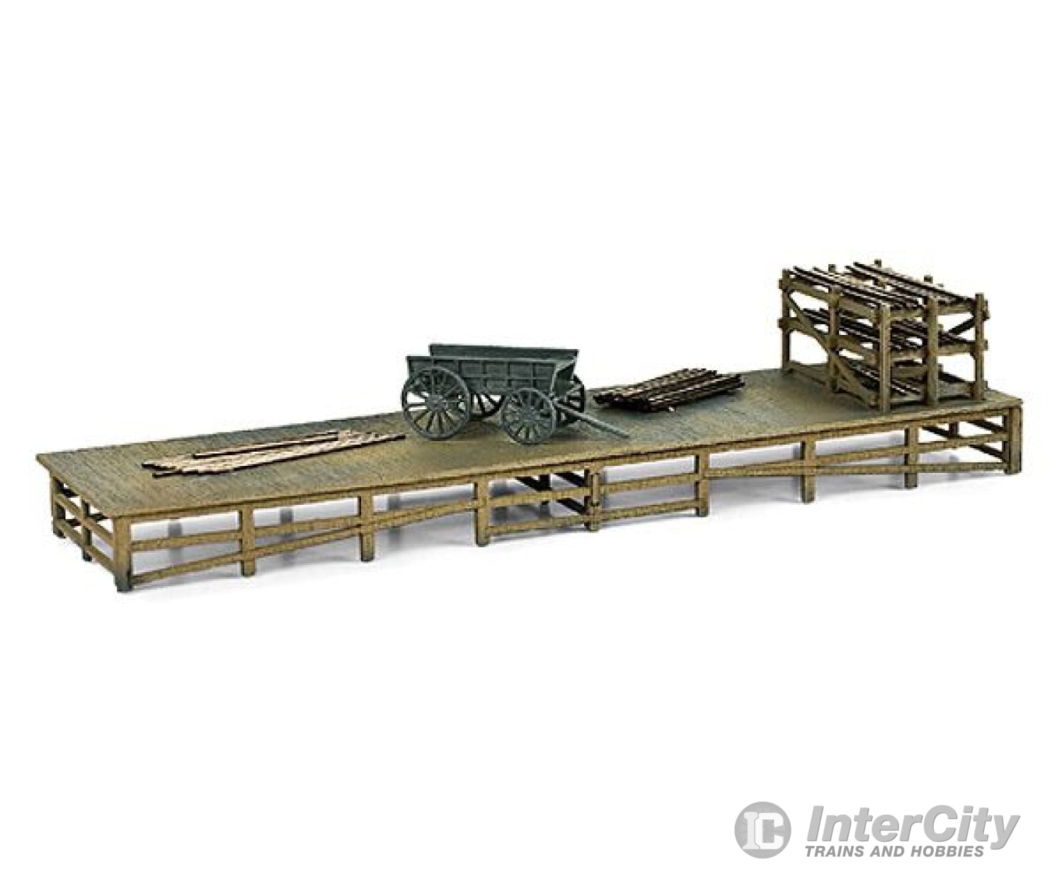 Micro Trains N 49990950 Civil War Era Transfer Dock -- Laser-Cut Wood Kit - 5-1/8 X 1-5/16