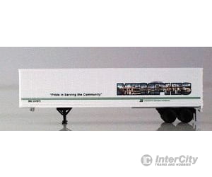 Micro Trains N 67190 45 Intermodal Van Trailer Only -- Burlington Northern Memphis W/Cityscape