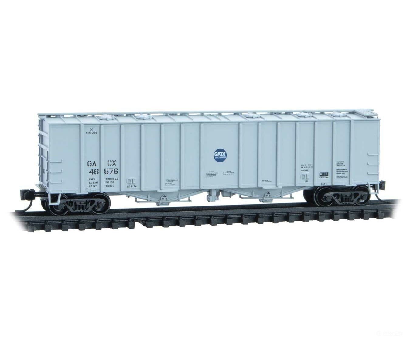 Micro Trains N 9800201 50 Airslide Covered Hopper - Ready To Run -- General American Transportation