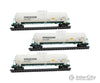 Micro Trains N 98300234 56’ General-Service Tank Car 3-Pack - Procor PROX #91621 91647 91659 (white green yellow)