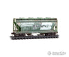 Micro Trains N 98305095 ACF 39’ 2-Bay Center-Flow Covered Hopper - Round Hatches - Burlington Northern #419257 419256