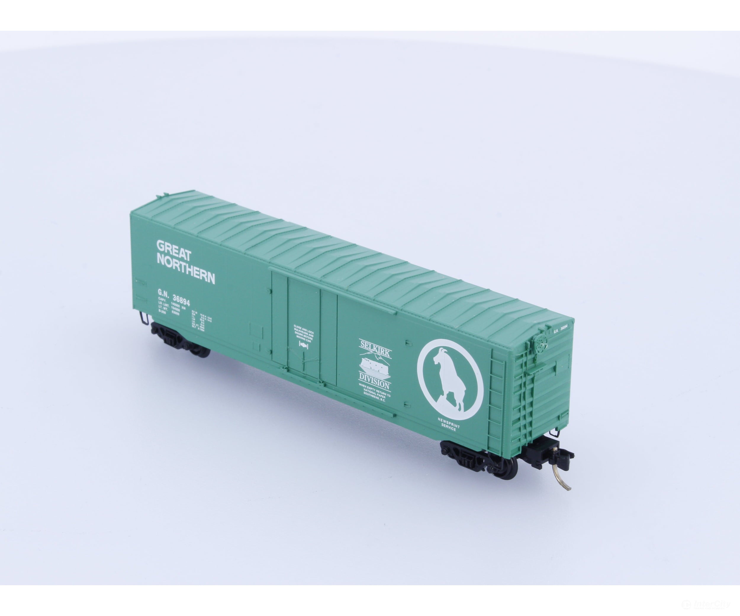 Micro Trains N Special Run Brian Morgan’s Selkirk Division 50 Foot Plug Door Boxcar Great