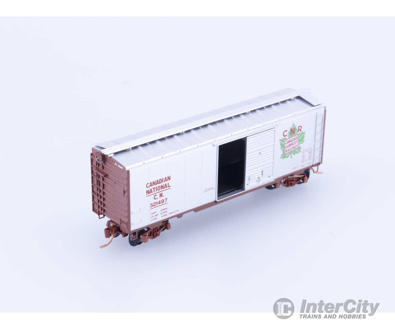 Micro Trains PNS-10 N 40’ Steel Boxcar Special Run Canadian National (CN) 521497 Freight Cars