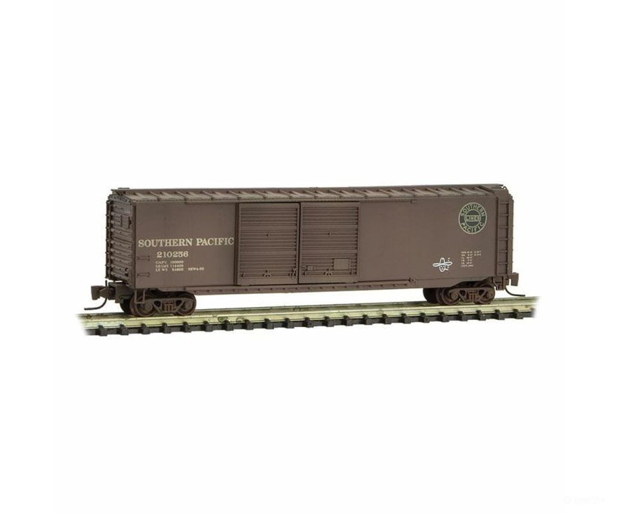 Micro Trains Z 50644320 50 Double-Door Boxcar - Ready To Run -- Southern Pacific #210256 (Weathered