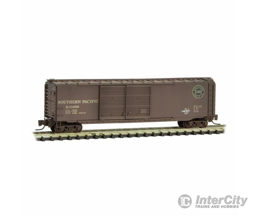 Micro Trains Z 50644320 50 Double-Door Boxcar - Ready To Run -- Southern Pacific #210256 (Weathered