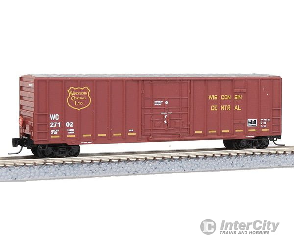 Micro Trains Z 51100091 50 Ribside Plug-Door Boxcar W/Fmc Doors No Roofwalk - Ready To Run --