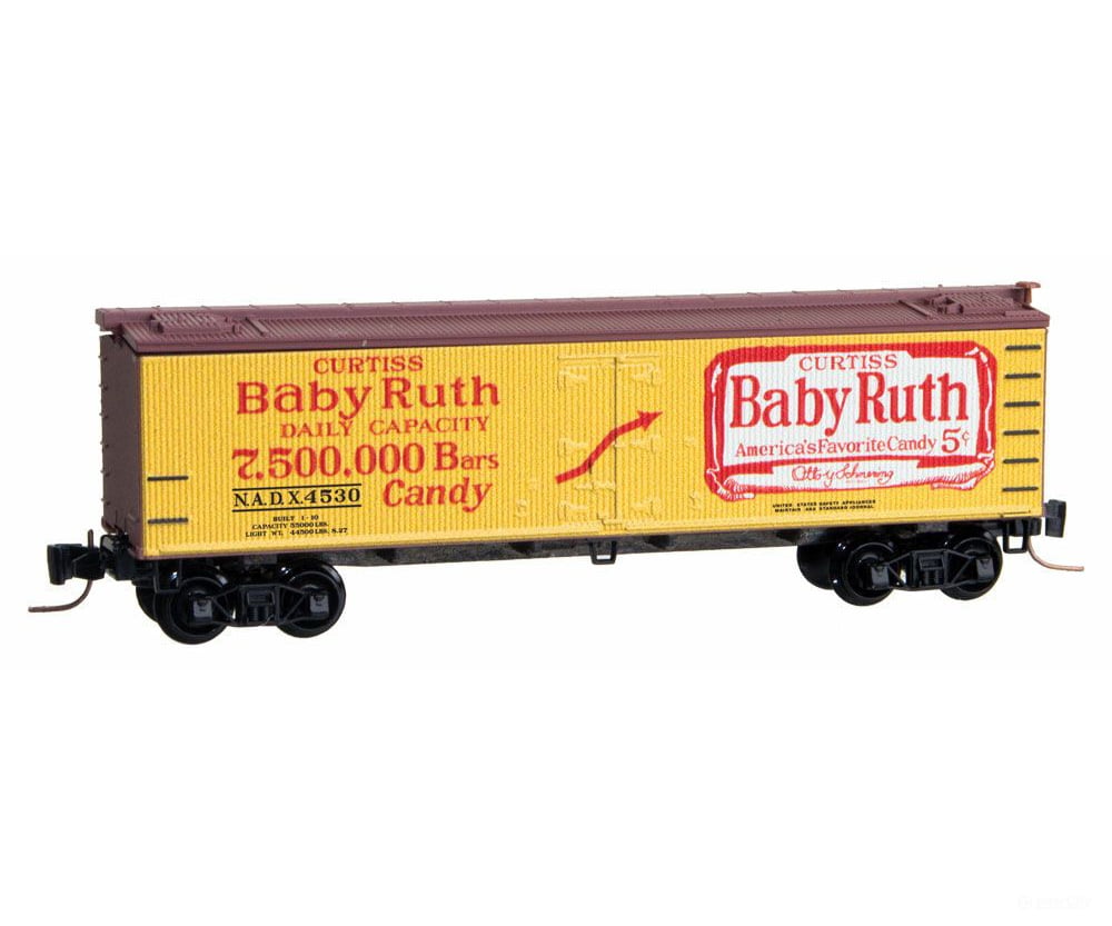Micro Trains Z 51800370 40 Wood-Sheathed Ice Reefer - Ready To Run -- Nestle Baby Ruth Nadx #4530