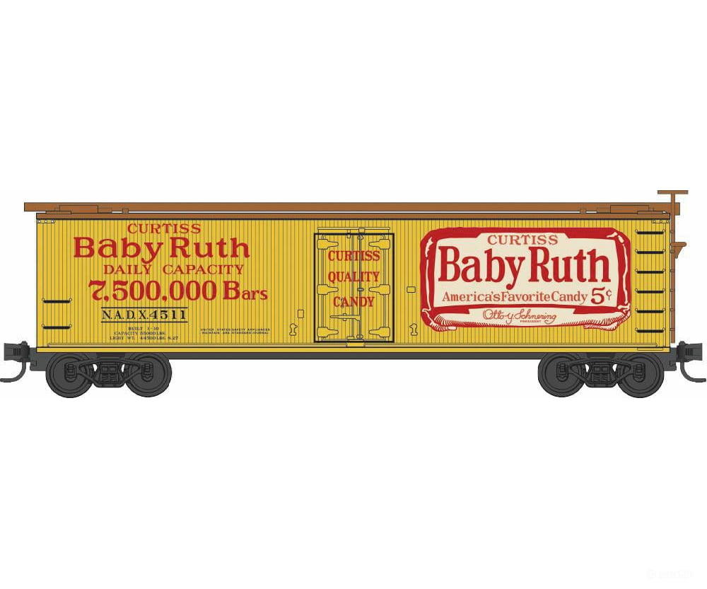 Micro Trains Z 51800380 40 Wood-Sheathed Ice Reefer - Ready To Run -- Baby Ruth Series 4 Freight